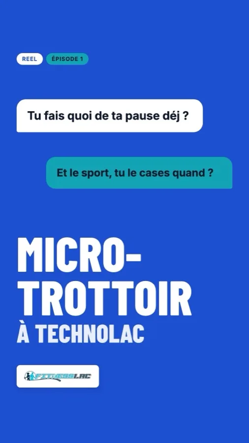 Gabarit de story : « Micro-trottoir à Technolac ».