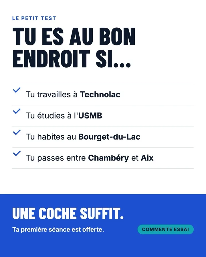 Tu es au bon endroit si…